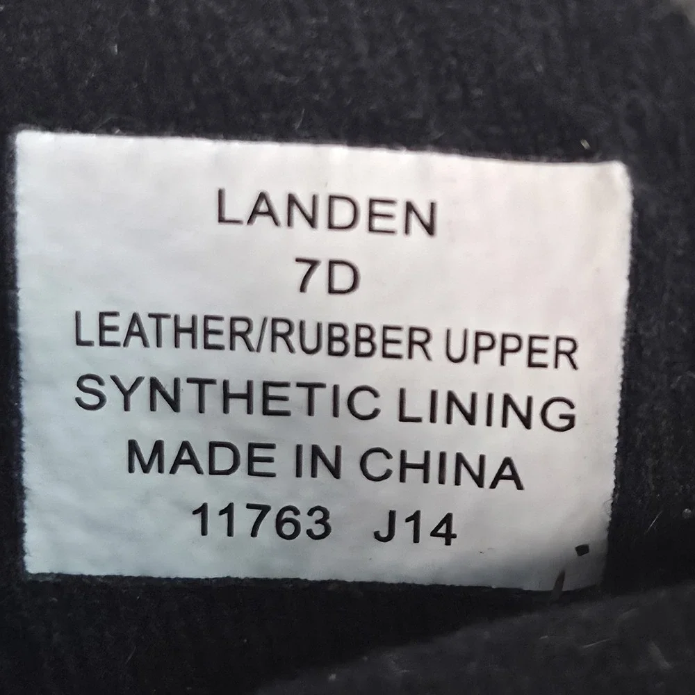 Polo Ralph Lauren Landen Leather Shearling Duck Winter Rain Boots Mens 7 Classic